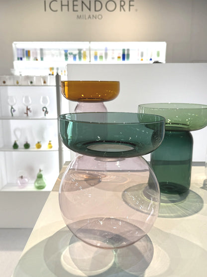 Cylinder Vase Pink Amber