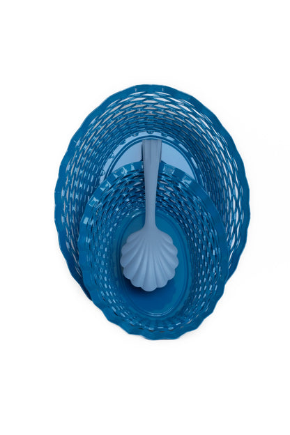 Bread Basket Large Blue