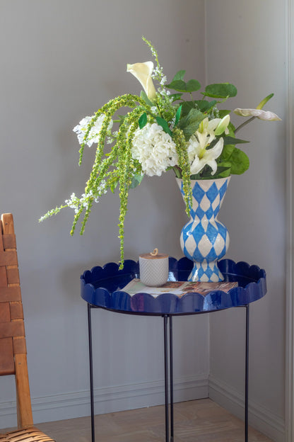 Vase Rhombic Blue
