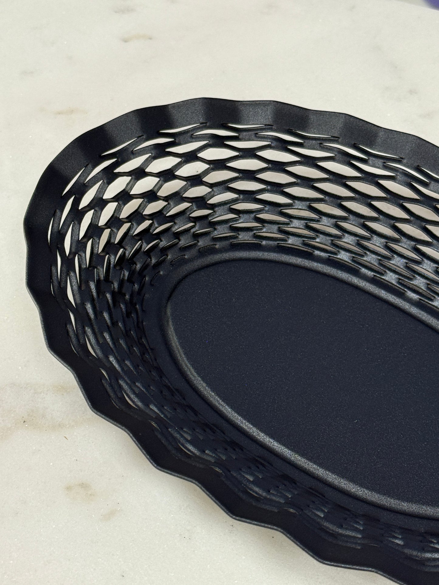 Cestino per il pane medio blu notte 