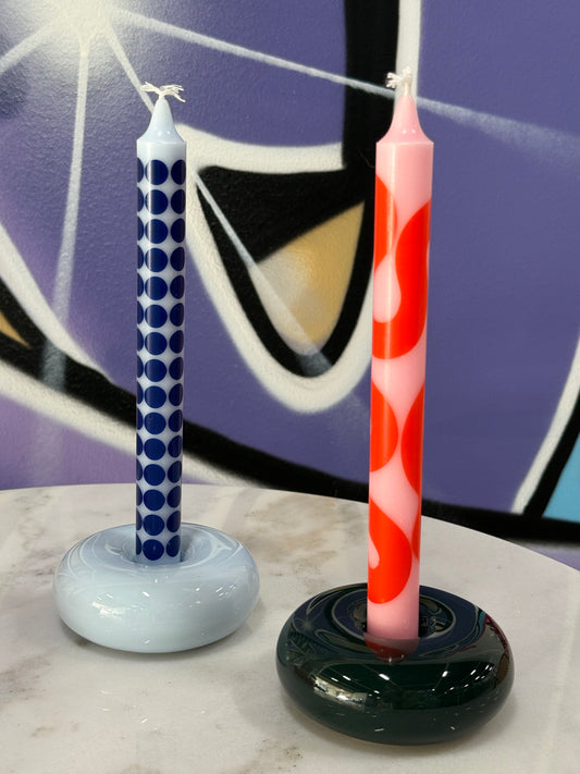 Candles Blue & Rose