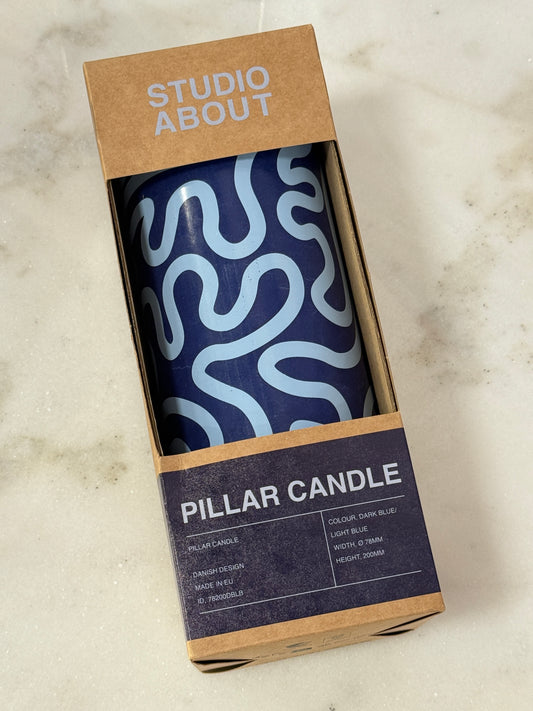 Pillar Candle Blue
