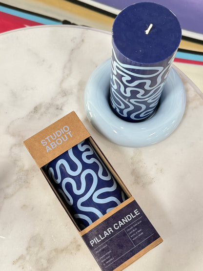 Pillar Candle Blue