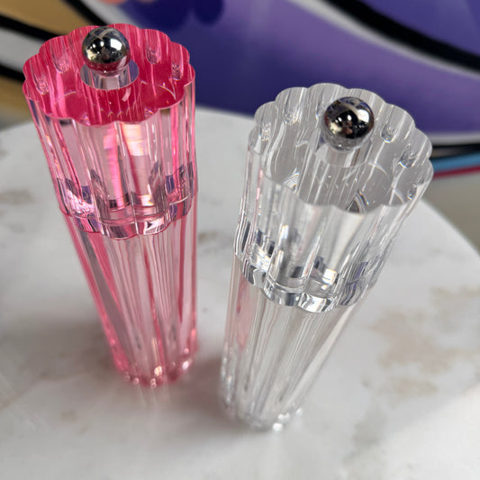 Icy Flute Clear Salt & Pepper Mill