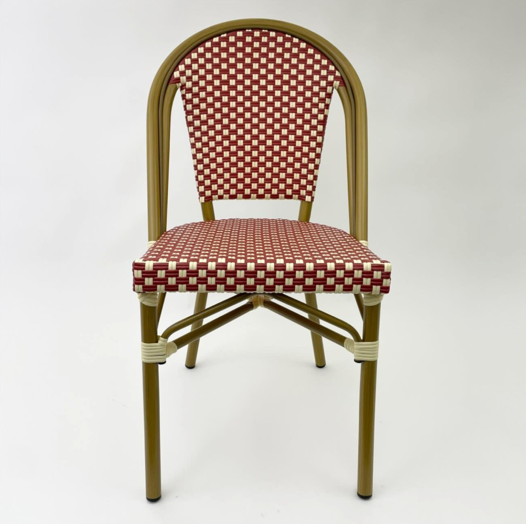French Bistro Chair Red 2-p