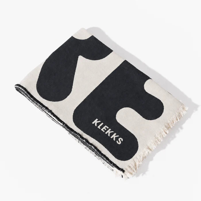 Coperta in cotone nero Klekks n. 11 Amore