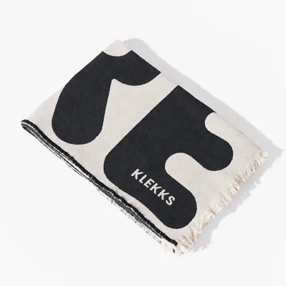 Coperta in cotone nero Klekks n. 11 Amore