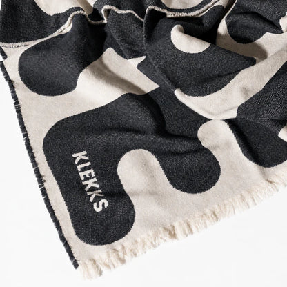 Coperta in cotone nero Klekks n. 11 Amore