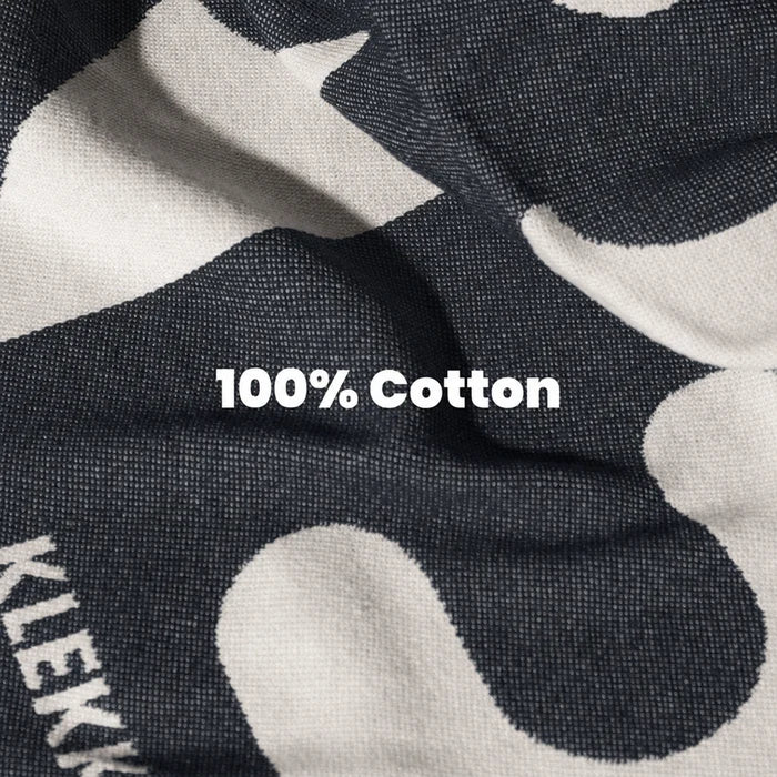 Coperta in cotone nero Klekks n. 11 Amore