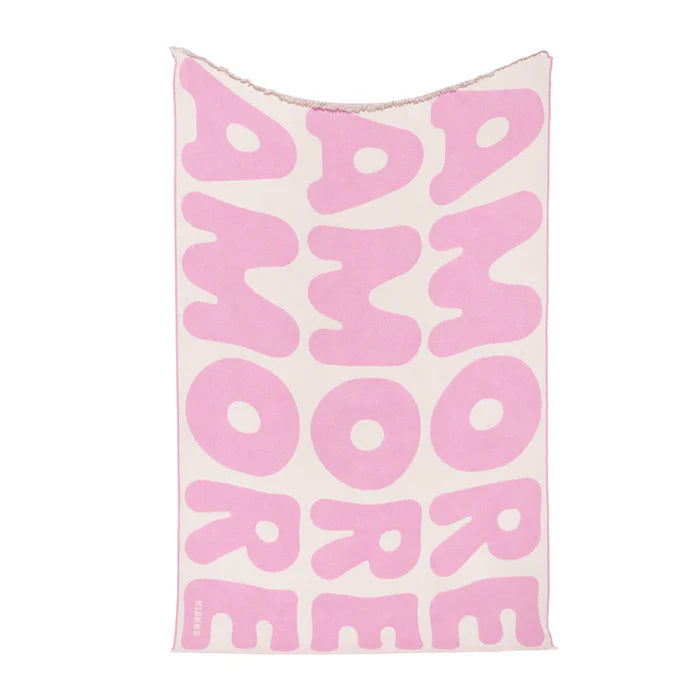 Klekks No. 11 Amore Pink Cotton Blanket