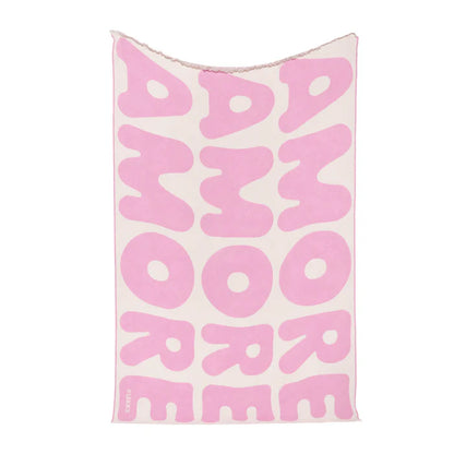 Klekks No. 11 Amore Pink Cotton Blanket