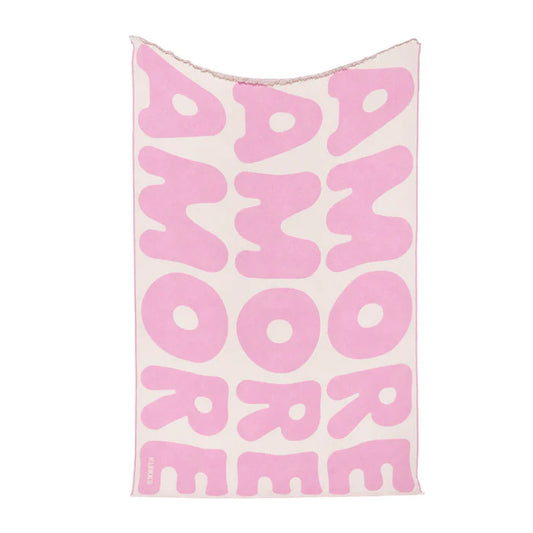 Klekks No. 11 Amore Pink Cotton Blanket