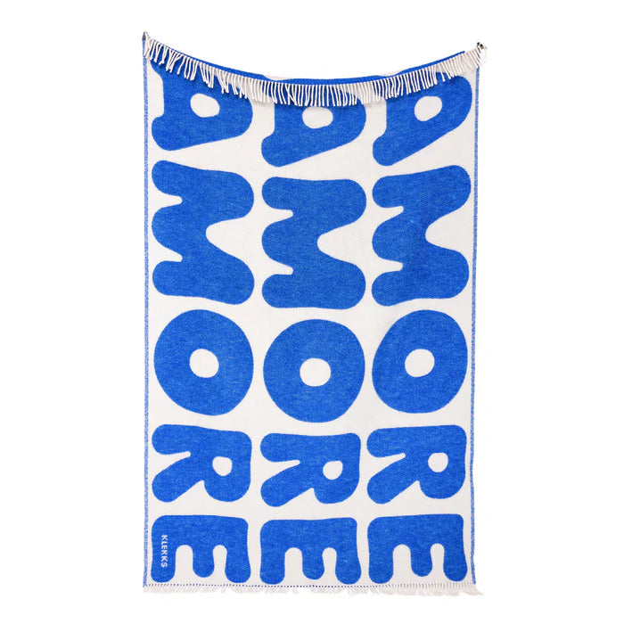 Klekks No. 11 AMORE Blue Wool Blanket