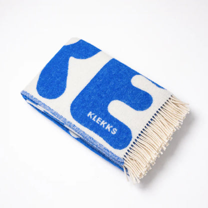Klekks No. 11 AMORE Blue Wool Blanket
