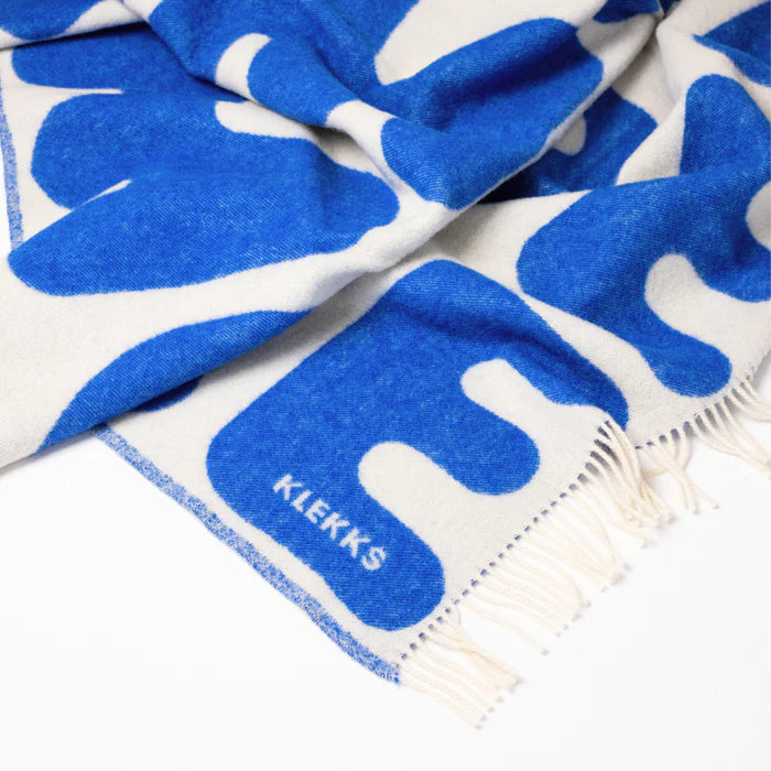 Klekks No. 11 AMORE Blue Wool Blanket