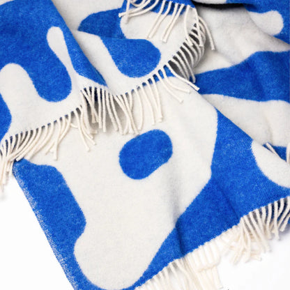 Klekks No. 11 AMORE Blue Wool Blanket