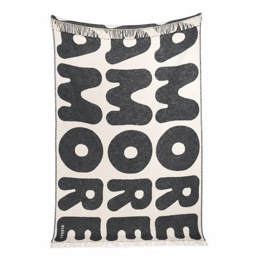 Klekks No. 11 AMORE Black Wool Blanket