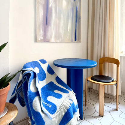 Klekks No. 11 AMORE Blue Wool Blanket