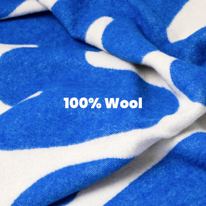 Klekks No. 11 AMORE Blue Wool Blanket