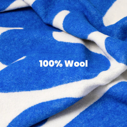 Klekks No. 11 AMORE Blue Wool Blanket