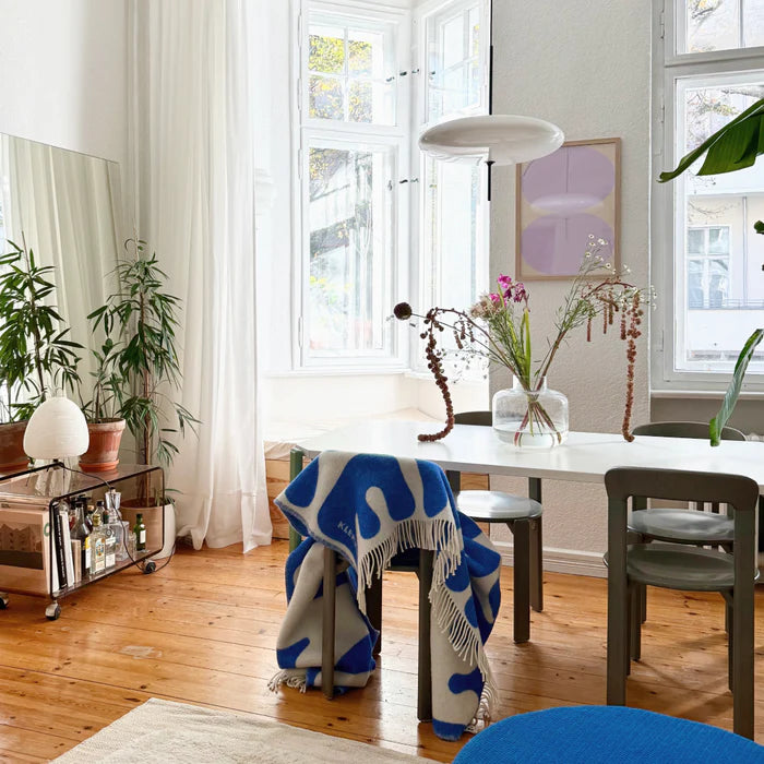 Klekks No. 11 AMORE Blue Wool Blanket