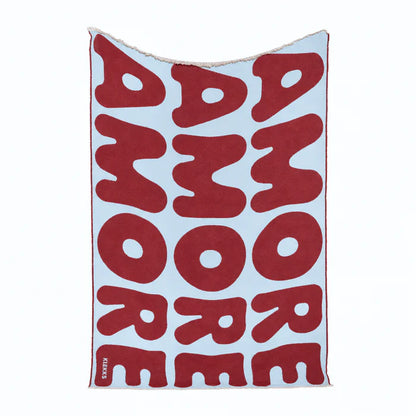 Klekks No. 11 Amore Bordeaux Cotton Blanket