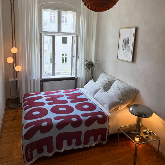 Klekks No. 11 Amore Bordeaux Cotton Blanket