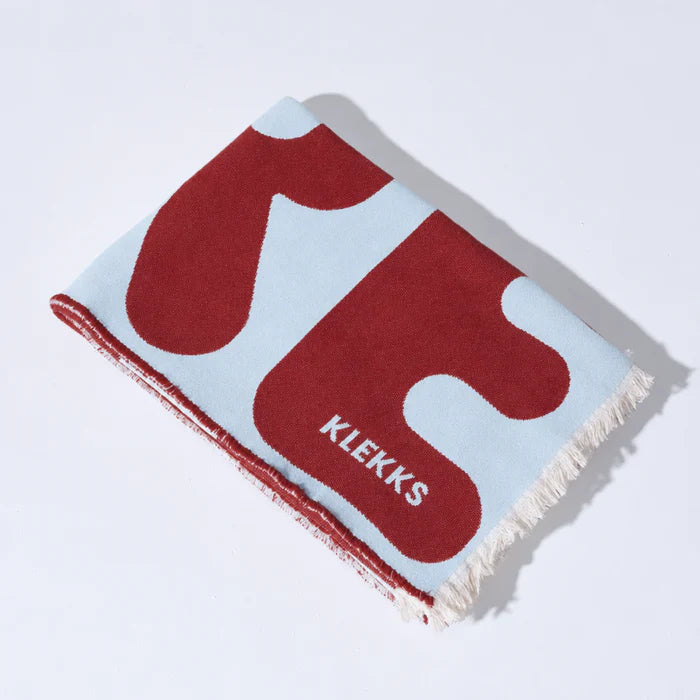 Klekks No. 11 Amore Bordeaux Cotton Blanket