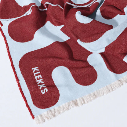 Klekks No. 11 Amore Bordeaux Cotton Blanket