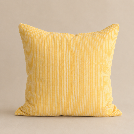 French Cushion Cover Yellow Stripe