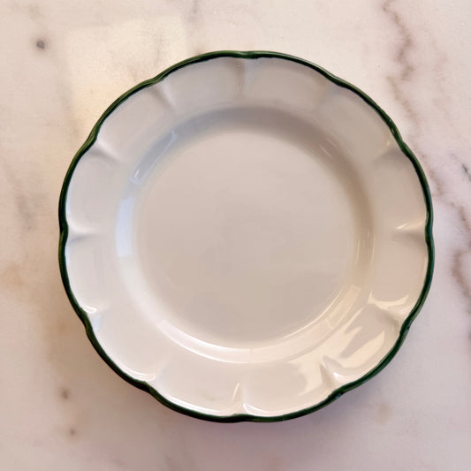 Little Plate Dark Green Line