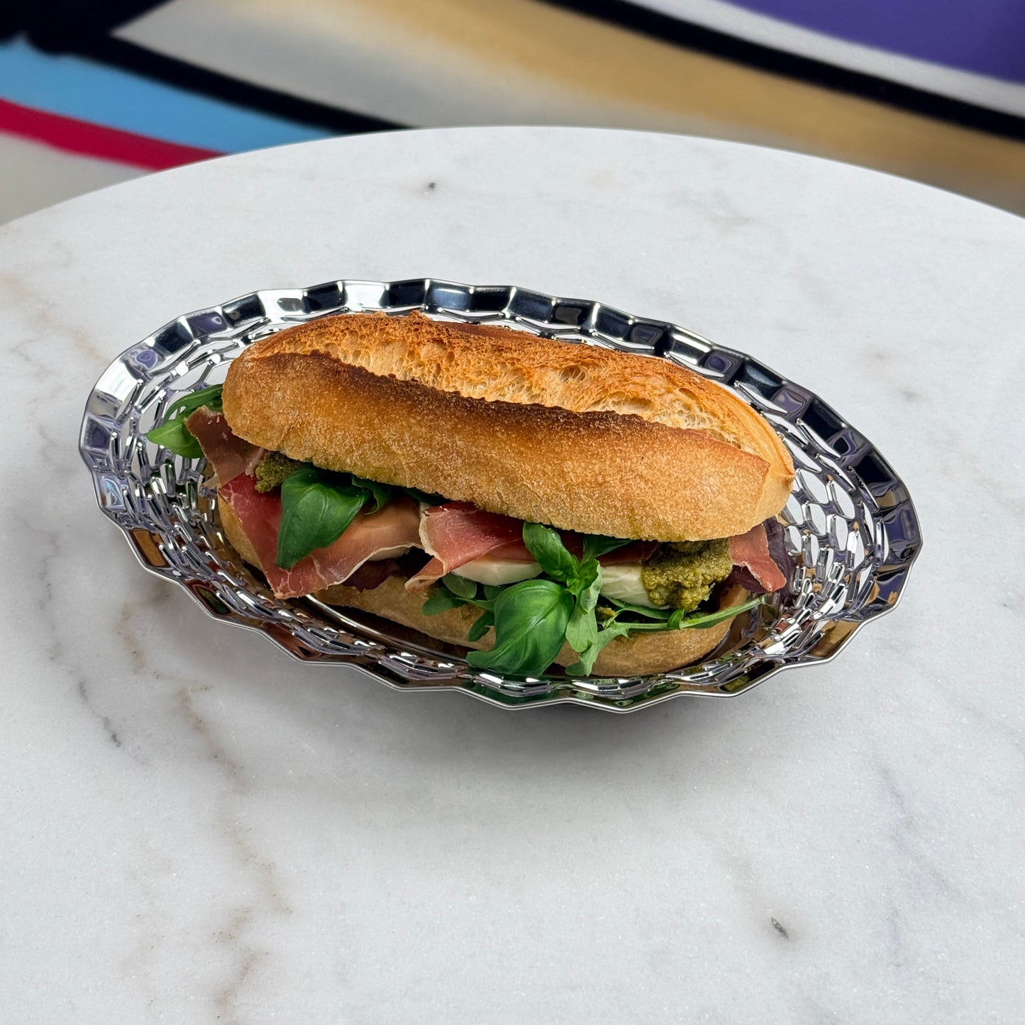 Bread Basket Stainless Steel Medium