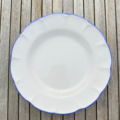 Pasta Plate Light Blue Line