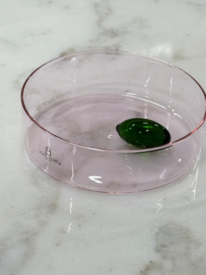 Purple Little Bowl with Green Olive