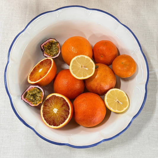 Salad Bowl Light Blue Line