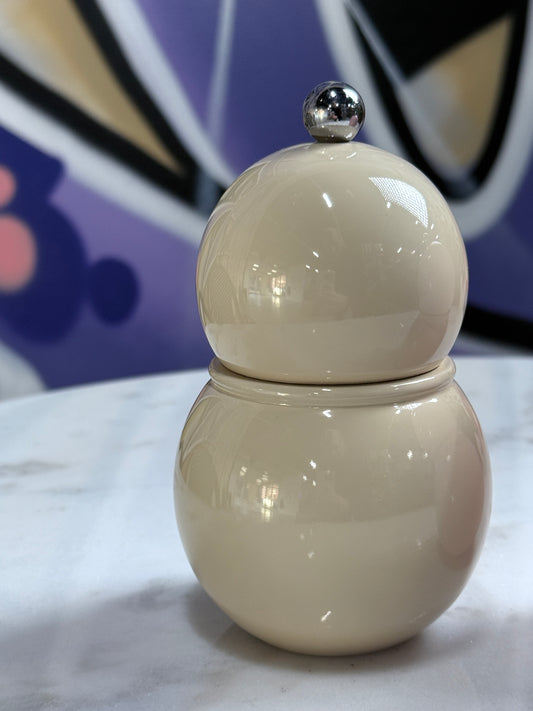 Lille spole salt- og peberkværn beige