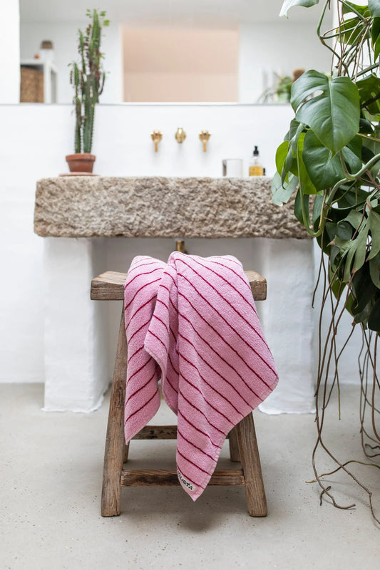 Bongusta Towels Pink & Red