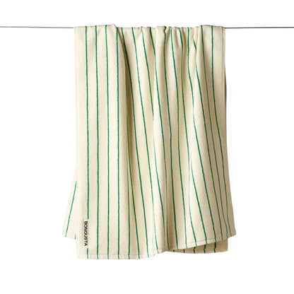 Bongusta Towels White & Green