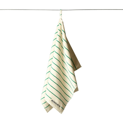 Bongusta Towels White & Green