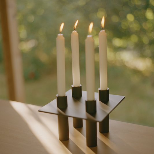 NIKO JUNE P-L 07 Candle Holder Silver