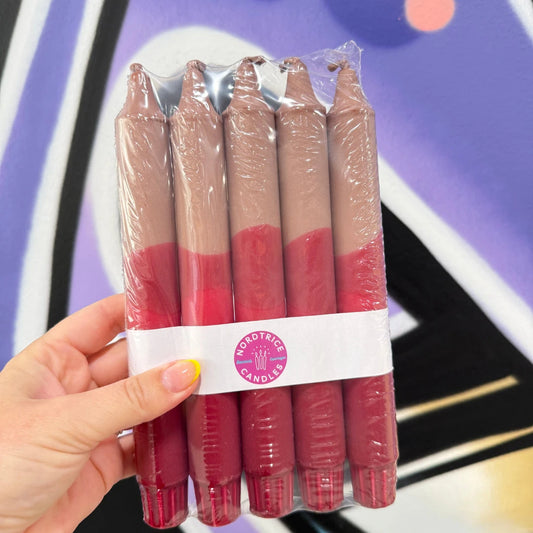 Kerzen Beige Top 5-teilig