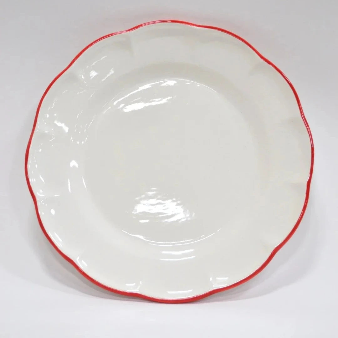 Dinner Plate Red Line