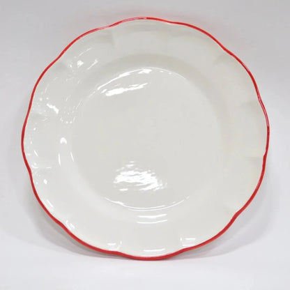 Dinner Plate Red Line