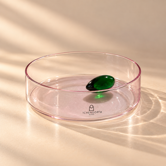 Purple Little Bowl with Green Olive