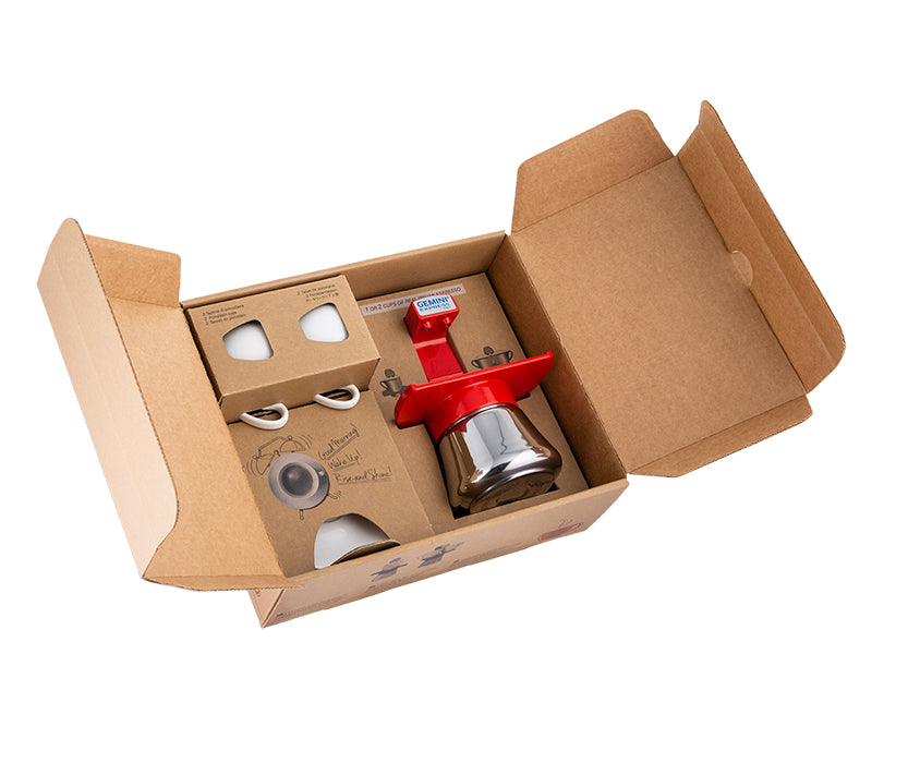 Gemini Espresso Maker Red