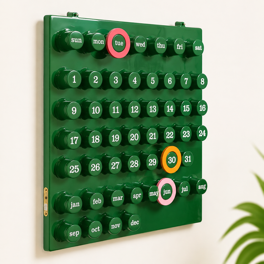 Ring a Date Calendar Green