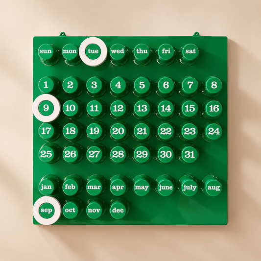 Ring a Date Calendar Green