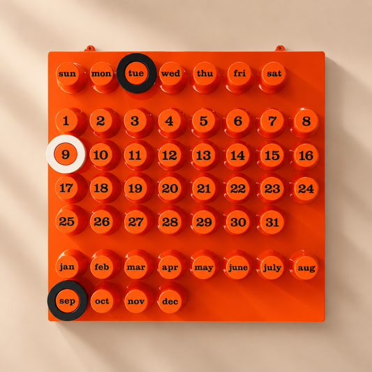 Ring a Date Calendar Orange