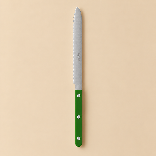 Sabre Paris Vintage Bread Knife Dark Green