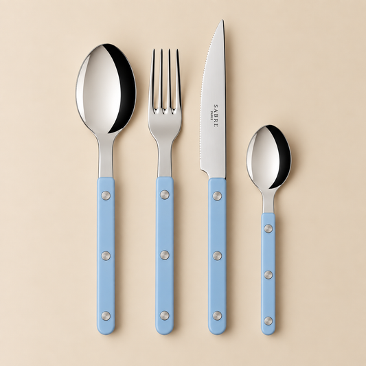 Set di posate Sabre Paris da 24 pezzi, blu pastello